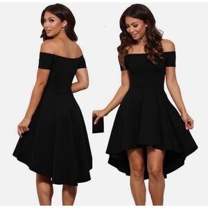 Womens Casual Off-Shoulder Party Evening Cocktail Swing Short Dress Clubwear 2XL